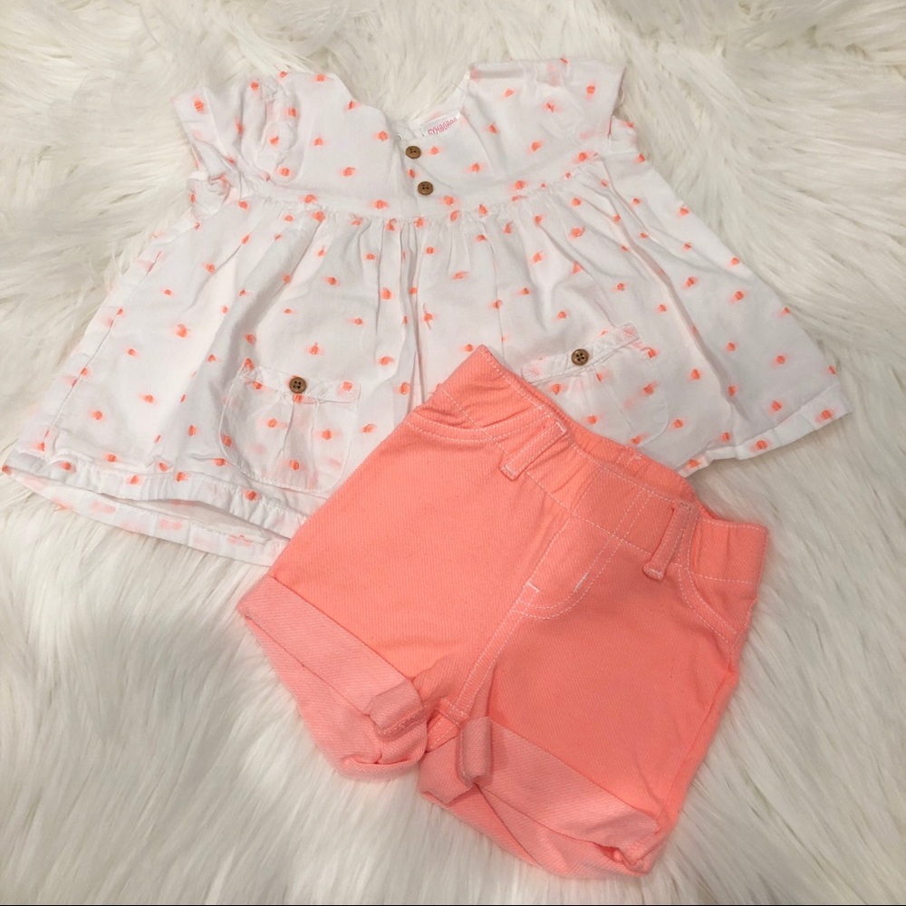 Neon Shorts + Top Set - Picture 2 of 4